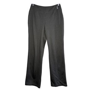 Lands end gray flare relaxed stretch yoga‎ pants womens small comfort hiking